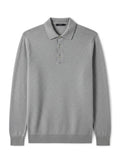 Cashmere-Cotton Knit Polo