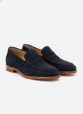 Italian Suede Penny Loafers